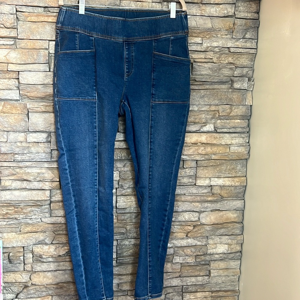 Inc denim stretch, high waisted jeans like a jagging